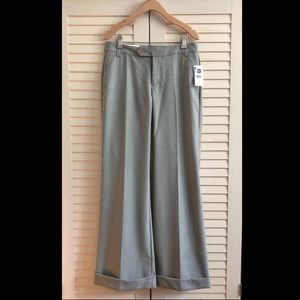 Gap wide leg stretch cuffed trousers NWT